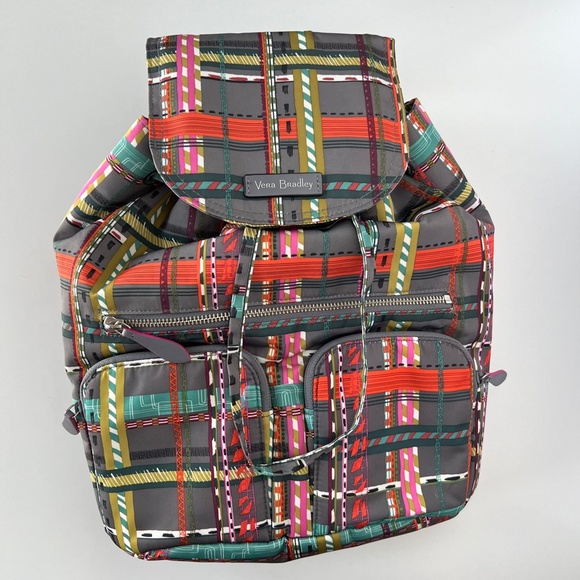 Vera Bradley City Plaid Midtown Cargo Backpack and Matching Wallet main image 4